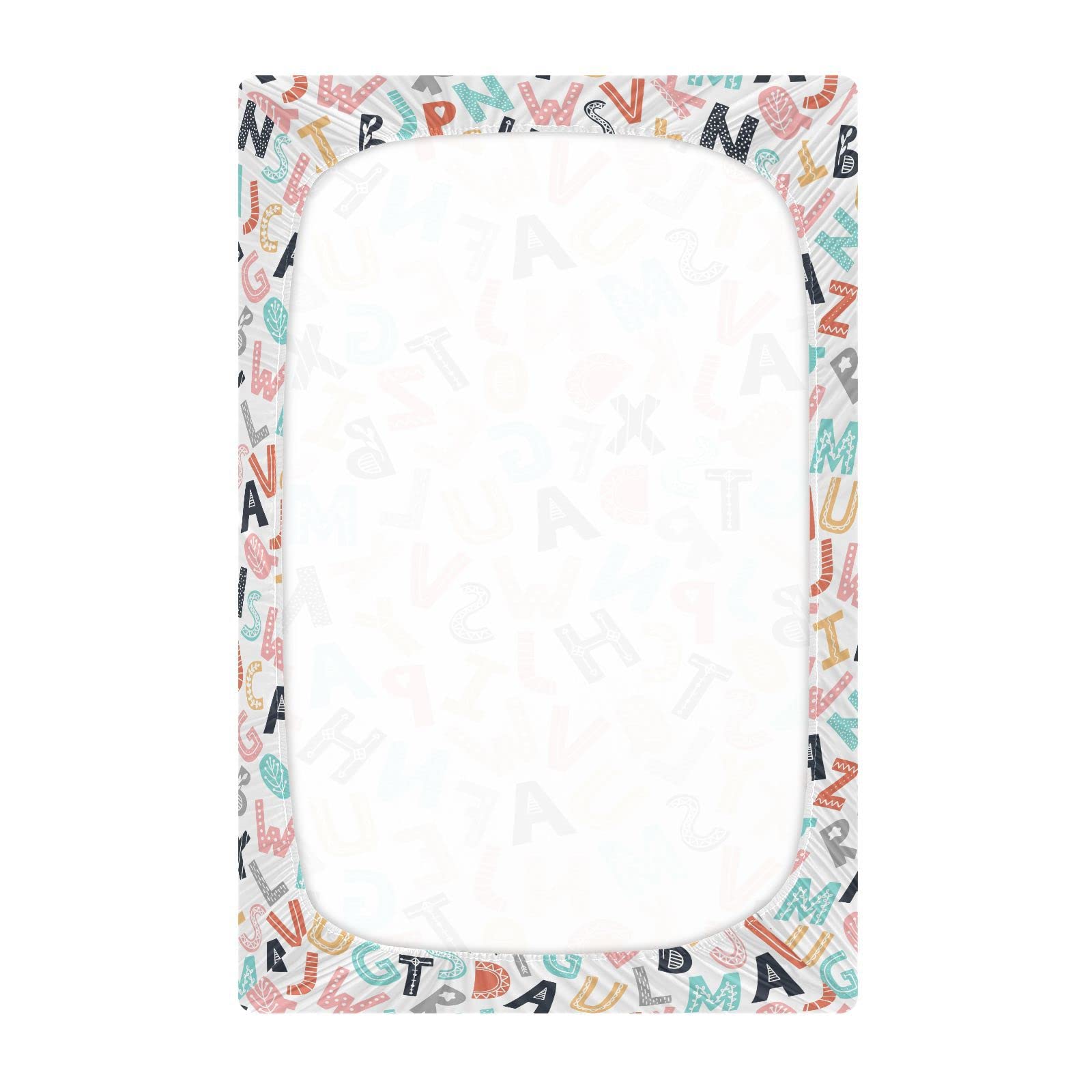 KICPOAY crib sheet 52x28x9in provides a snug, secure fit.
