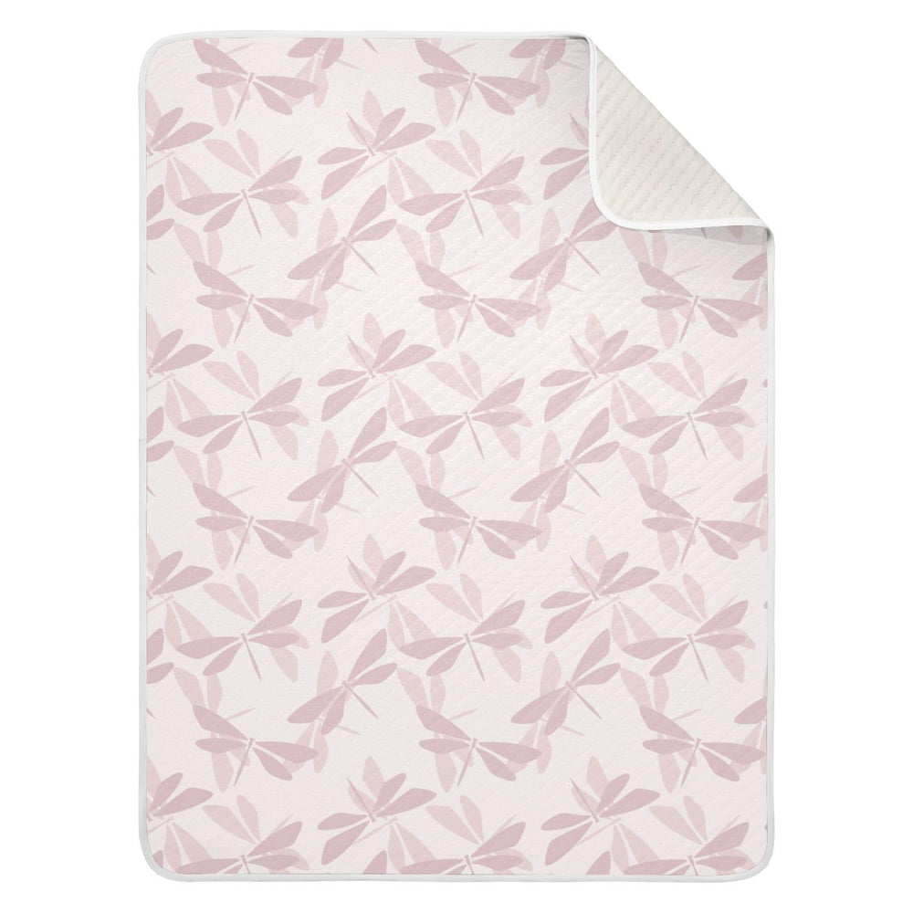 KICPOAY dragonfly swaddle pink-purple — soft cotton blanket for cozy newborn cuddling