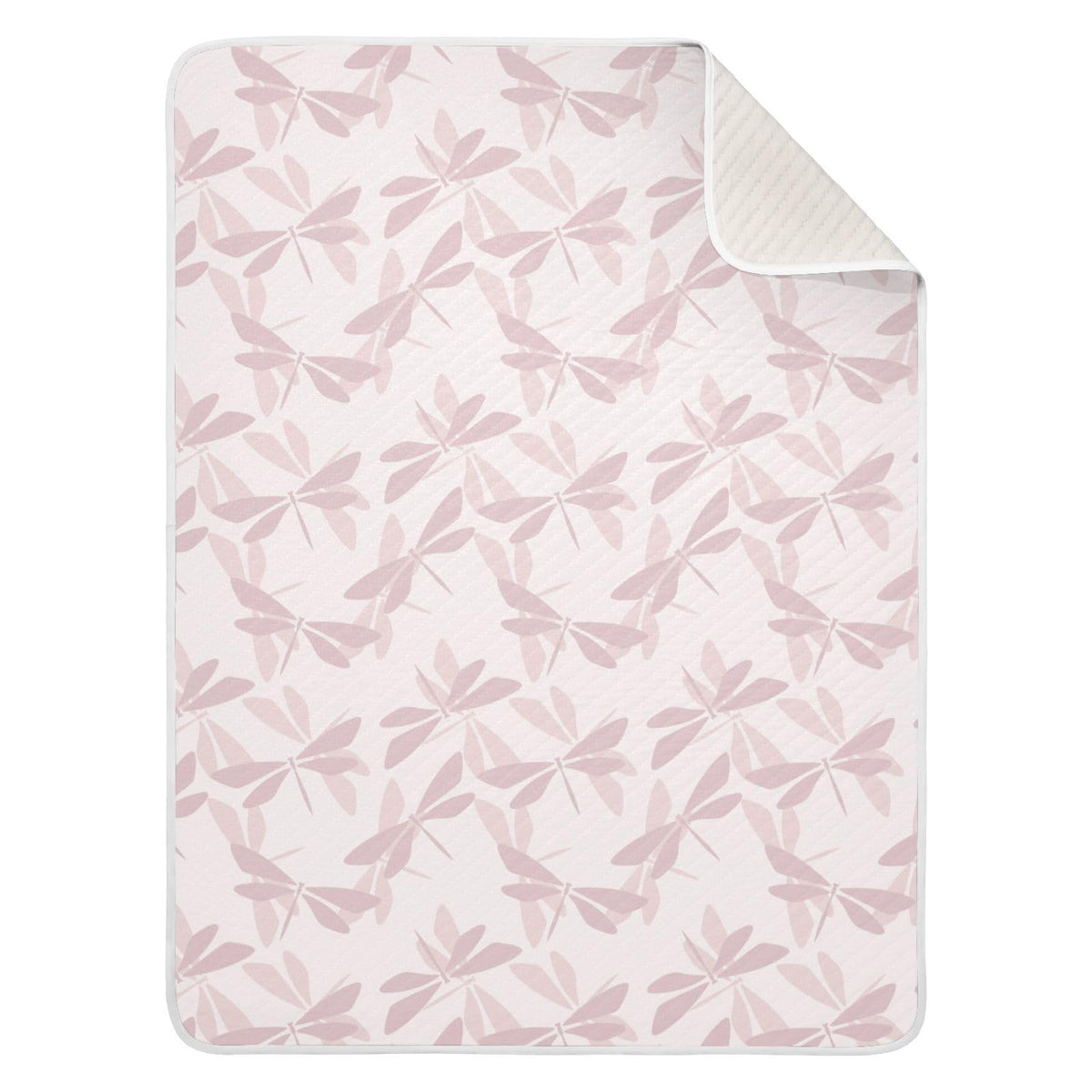 KICPOAY dragonfly swaddle pink-purple — soft cotton blanket for cozy newborn cuddling