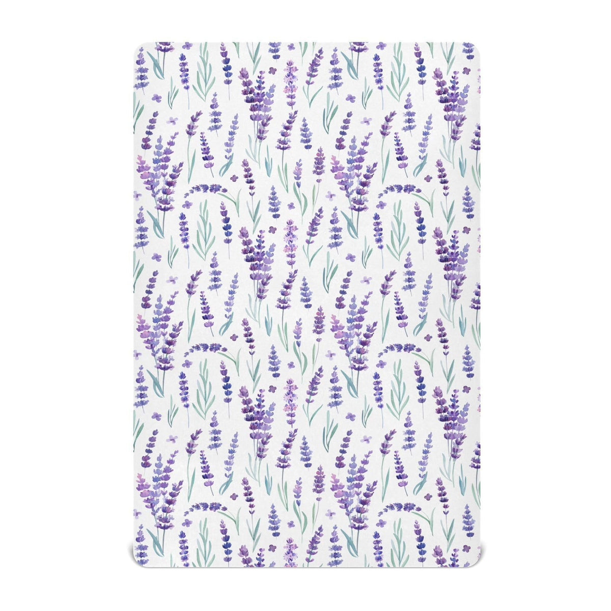 KICPOAY fitted crib sheets lavender-purple close-up shows soft, snug fit.