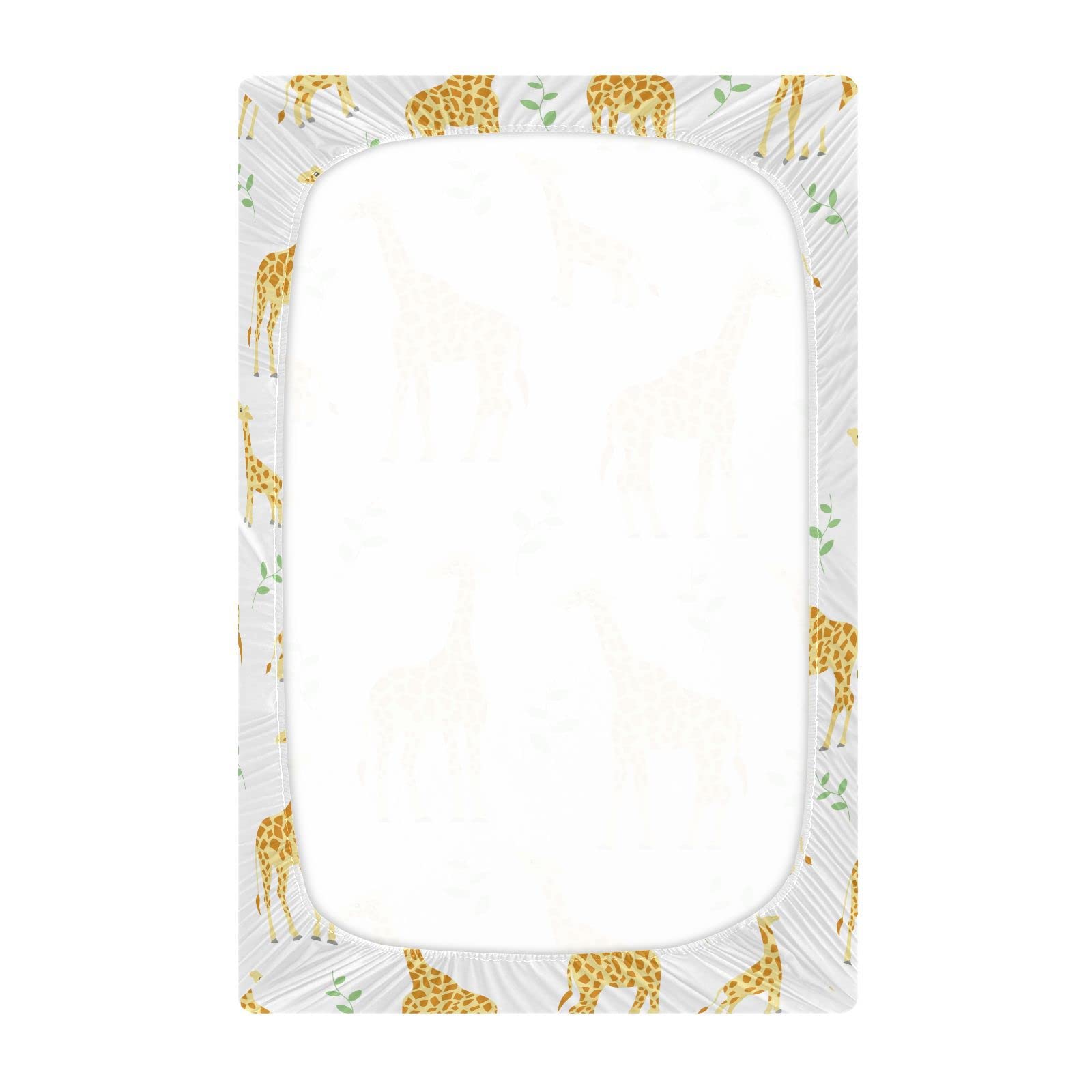 KICPOAY mini crib mattress sheet fits 52x28-9in standard playards.