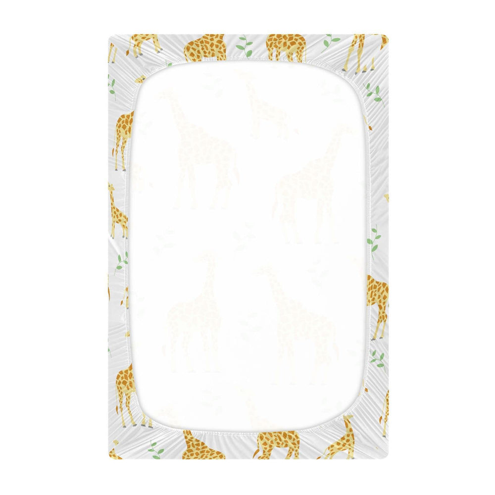 KICPOAY mini crib mattress sheet fits 52x28-9in standard playards.