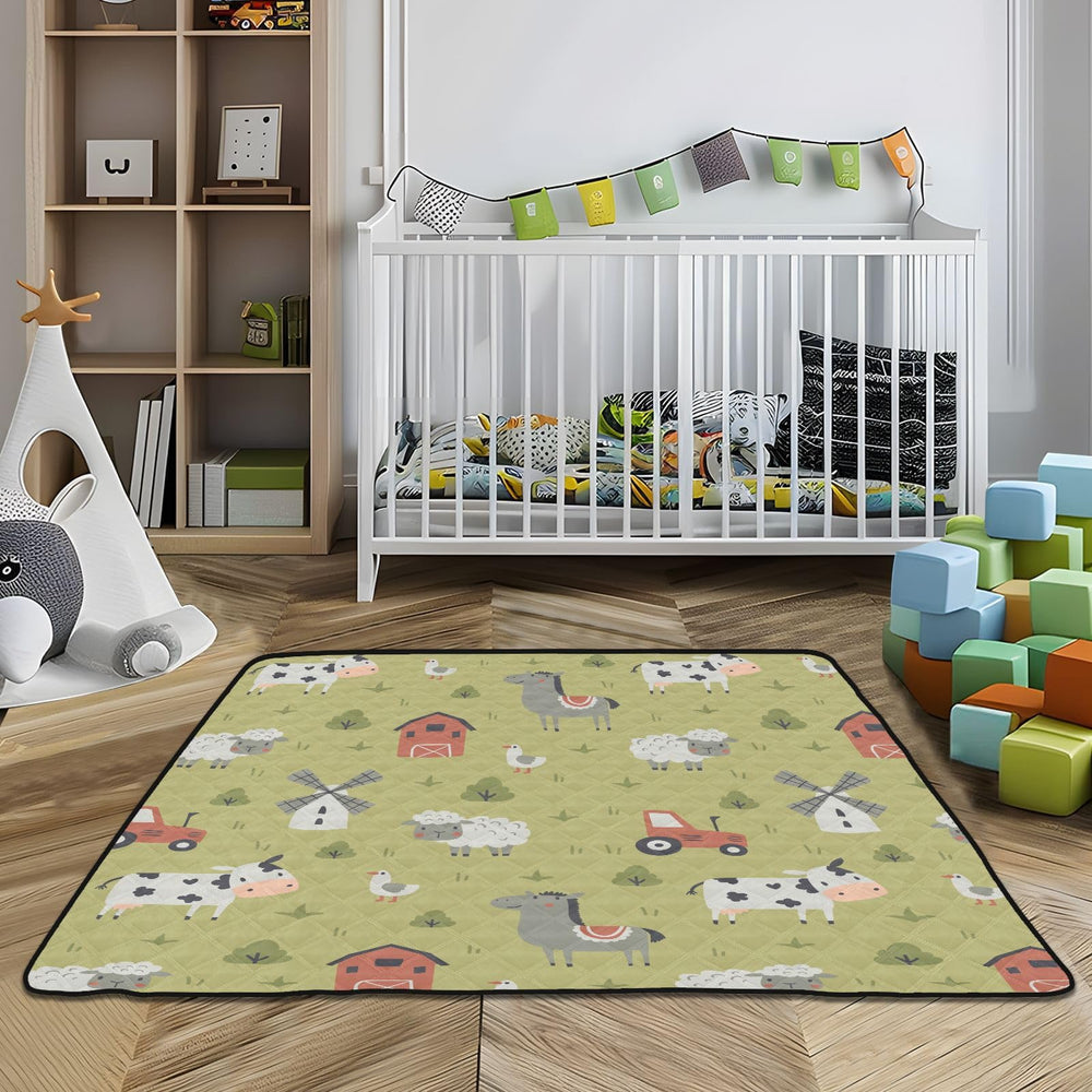 KICPOAY tummy-time-friendly mat cushions wrists and elbows during learning sessions