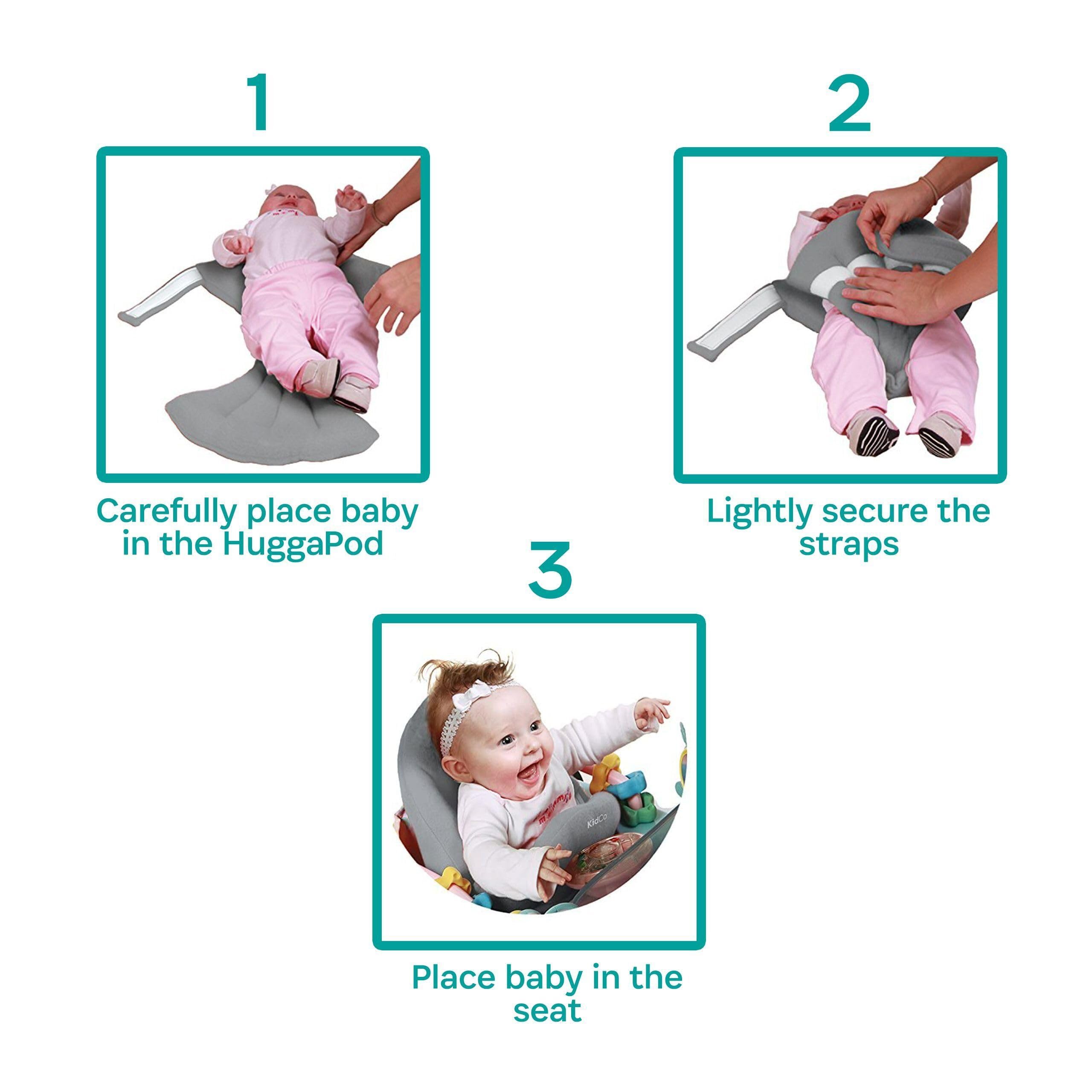 KidCo HuggaPod cleaning-ease highlights its machine-washable cover.