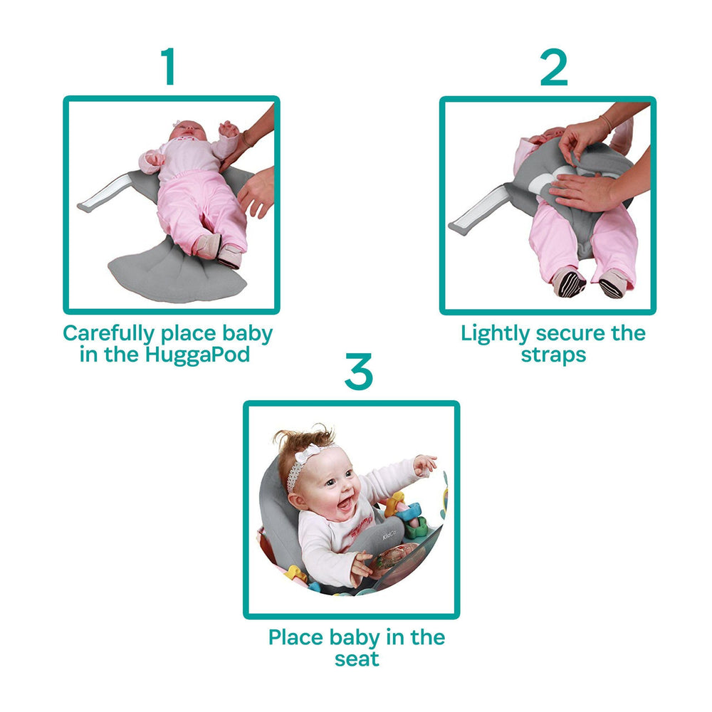 KidCo HuggaPod cleaning-ease highlights its machine-washable cover.