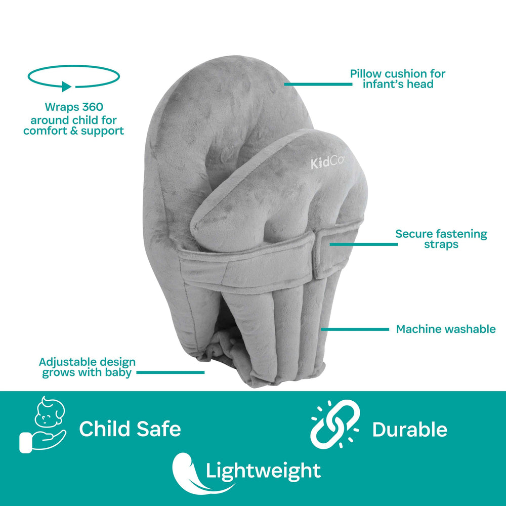 KidCo HuggaPod in-use-high-chair demonstrates versatile seating.