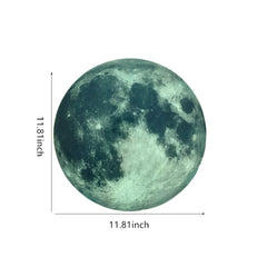 Kiddale moon luminous ceiling art 30cm for flexible, removable bedroom decoration.