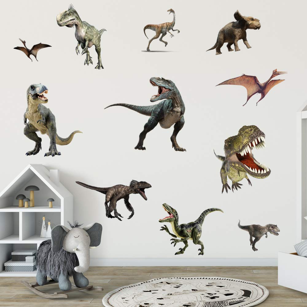 Kiddale nursery decor dinosaur wall art sparks imagination and creative play.