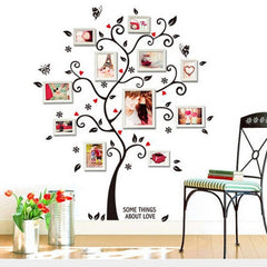 Kiddale Photo Tree Wall Decal assembled on wall for playful nursery decoration