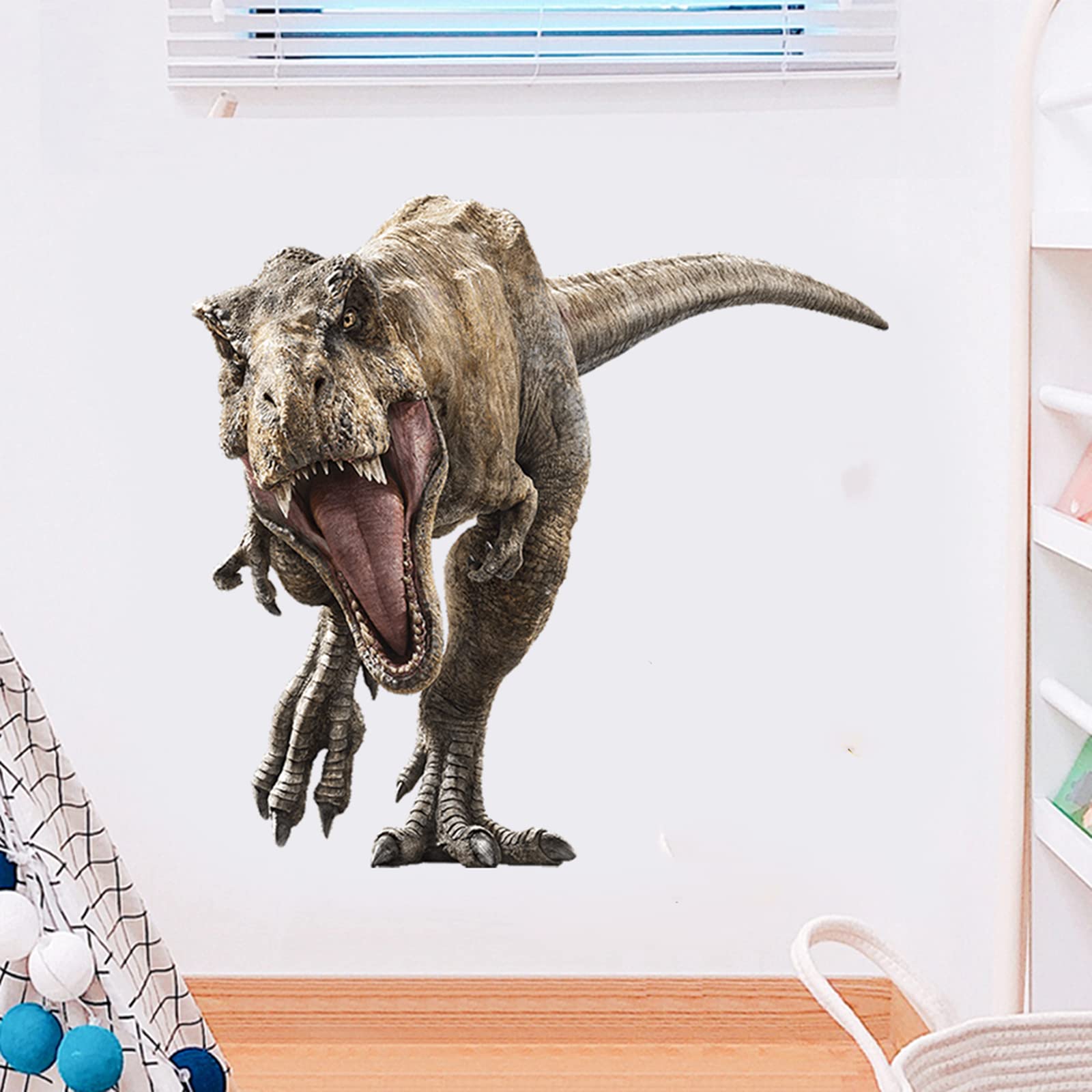 Kiddale Raptor wall decal easy peel-and-stick for quick room decorating