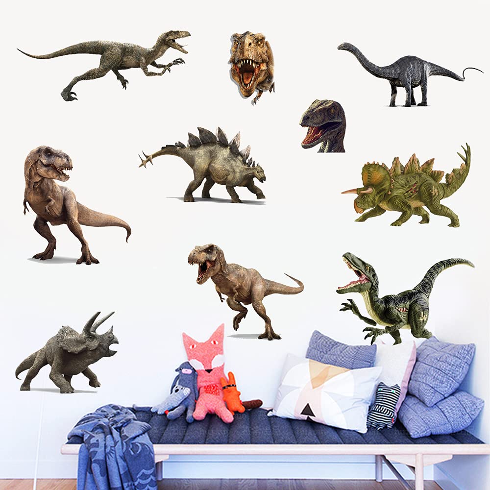 Kiddale 3D dinosaur wall decals are waterproof and durable for long-lasting decor.