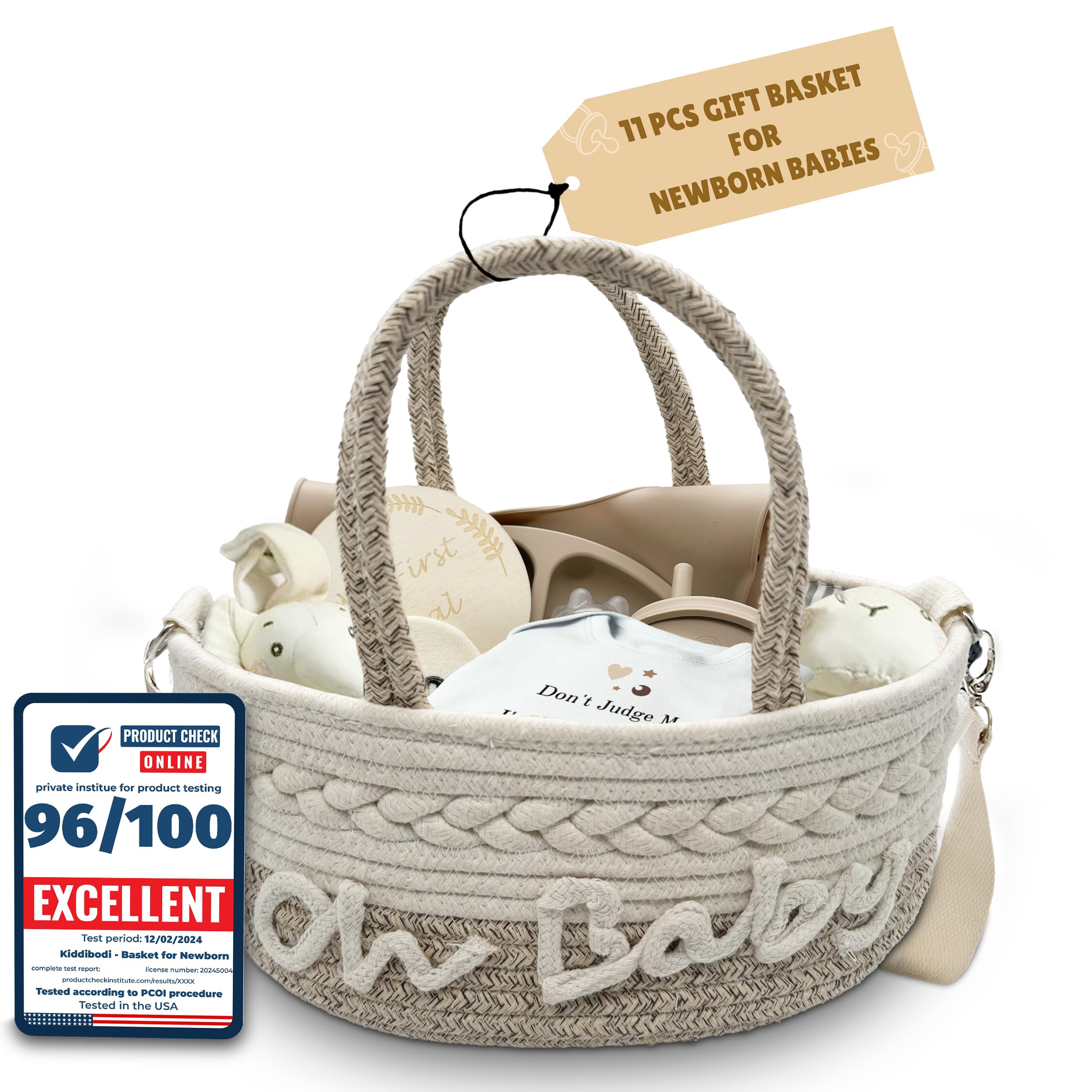 Kiddibodi adjustable-bib highlights adjustable neck fit to grow with baby.