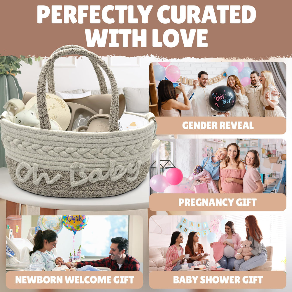 Kiddibodi rope-basket-ohbaby shows a stylish keepsake you can reuse for nursery décor.