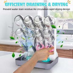 Kiddie Joy open-grid tiers boost airflow for faster drying.