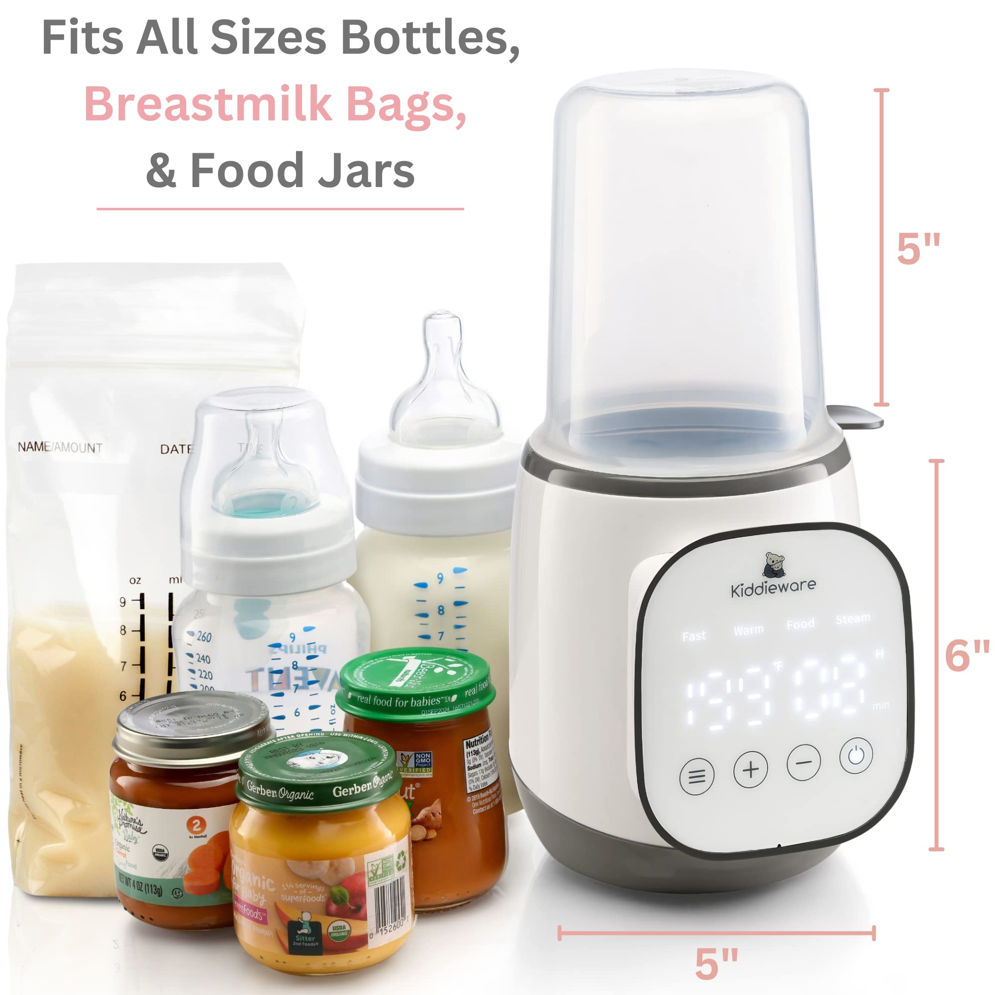 Kiddieware automatic shut-off bottle warmer provides safe, hands-off heating