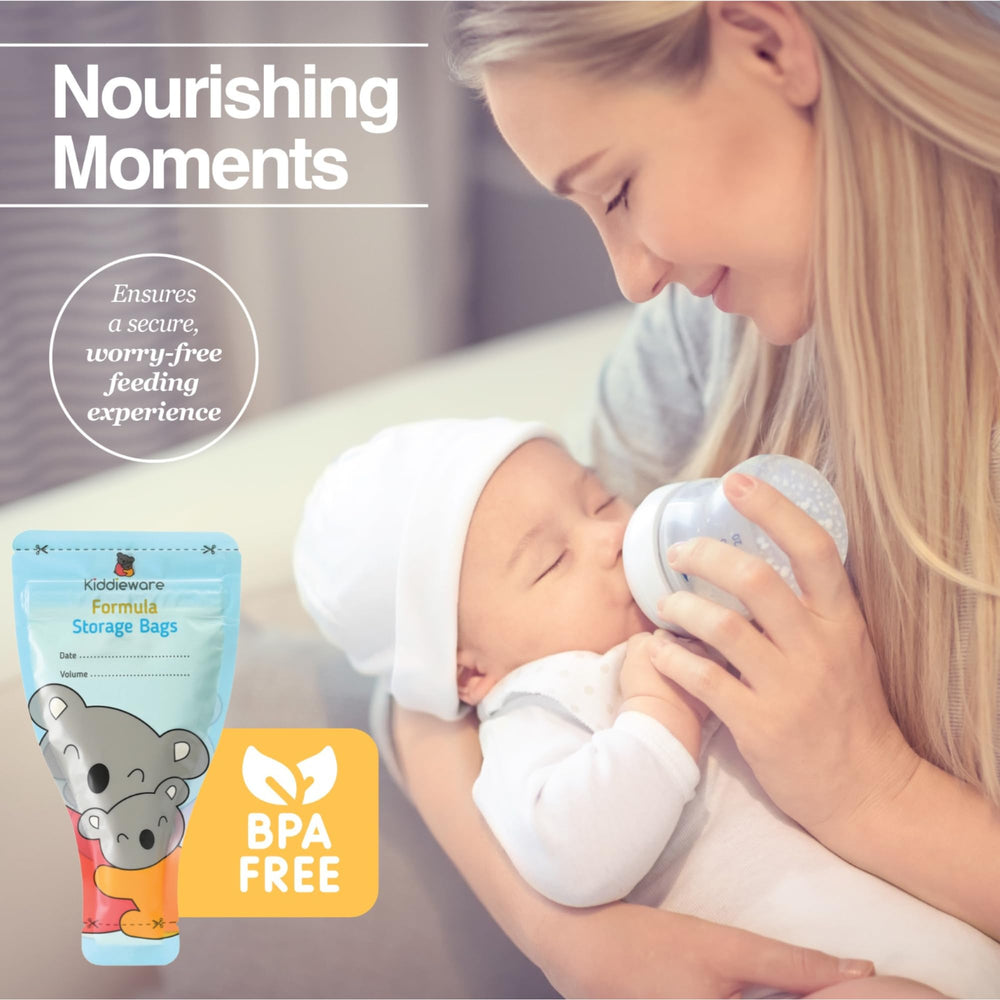 Kiddieware bags feature clear measurement marks for tracking portions