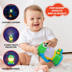 KiddoLab camping-theme lantern enhances party decor and storytelling moments.