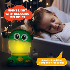 KiddoLab night light with soothing sounds supports calm bedtime routines for babies.