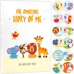 KiddosArt baby memory book cover — durable hardcover for lasting keepsakes.