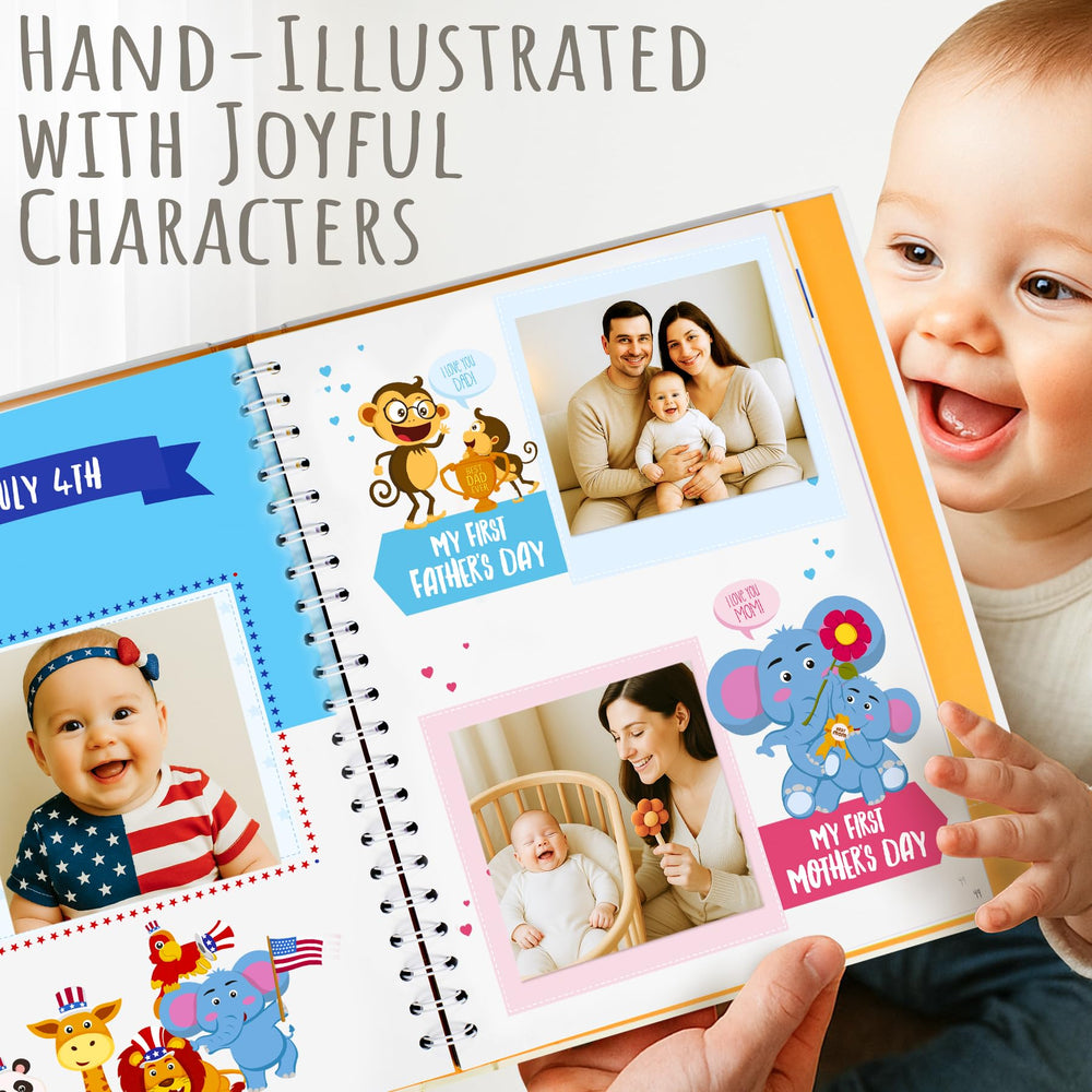 KiddosArt twelve monthly stickers — easy milestone tracking and organization.