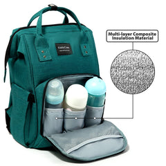 KiddyCare diaper backpack interior reveals organized compartments