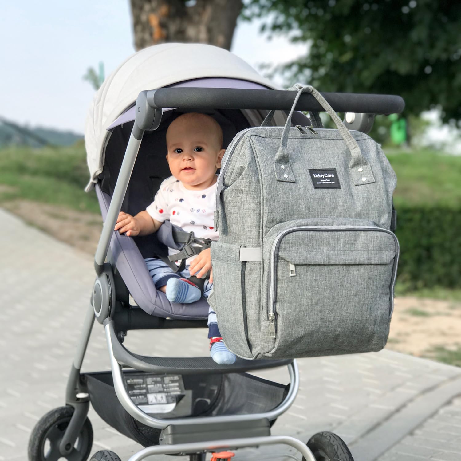 KiddyCare diaper backpack travel ready when packing for trips