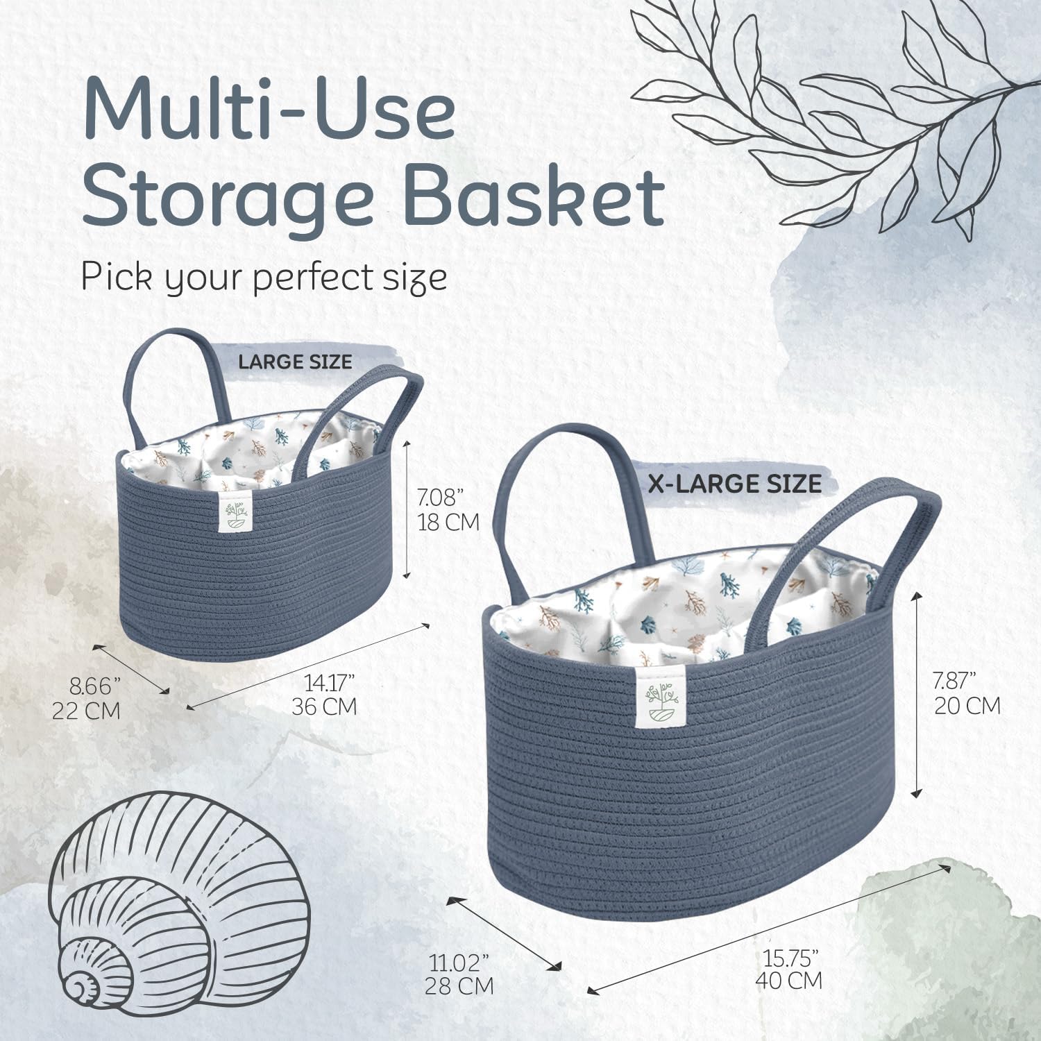 KiddyCare diaper caddy fits nursery shelves as a stylish storage solution.