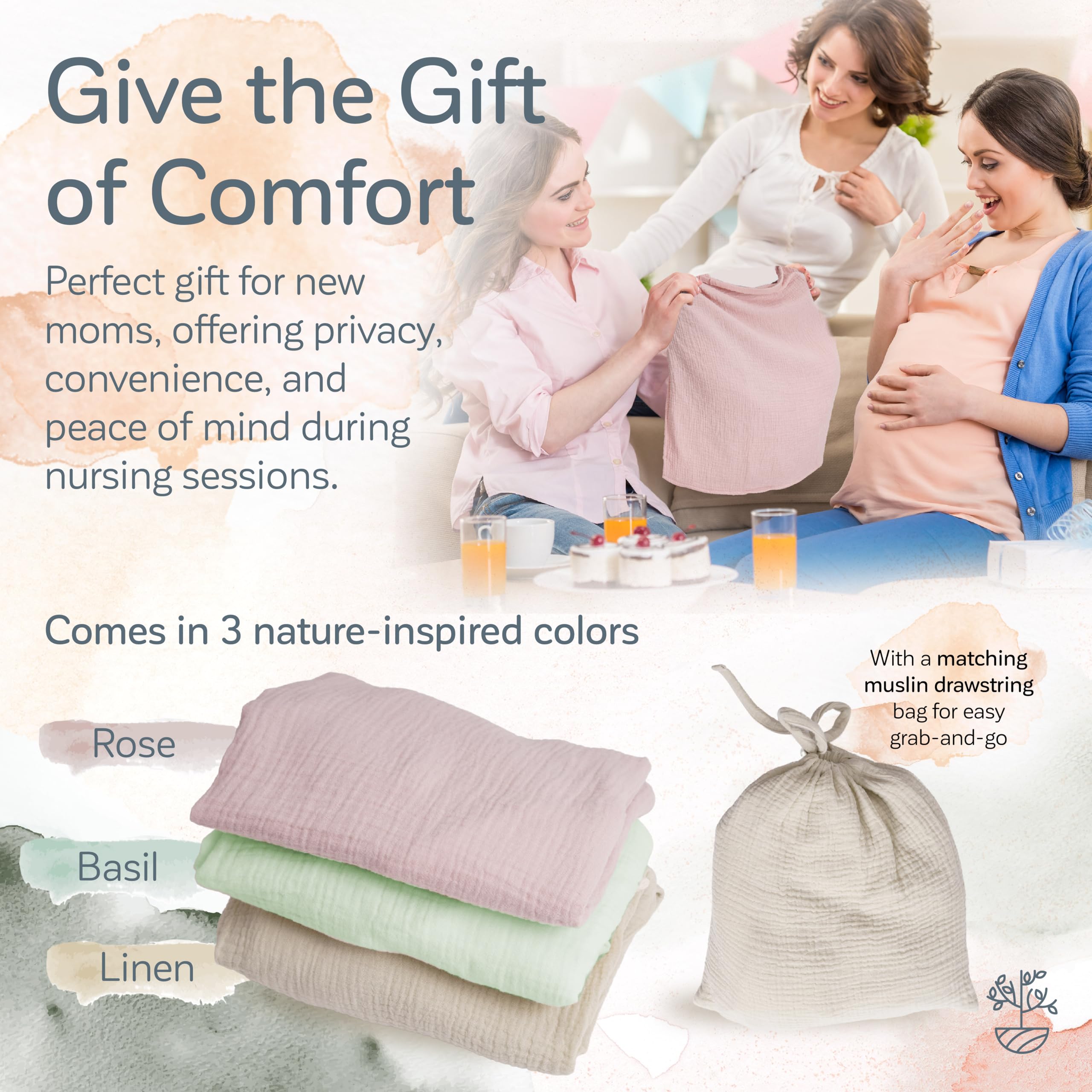 KiddyCare rose cover unfolds quickly for effortless feeding anywhere.