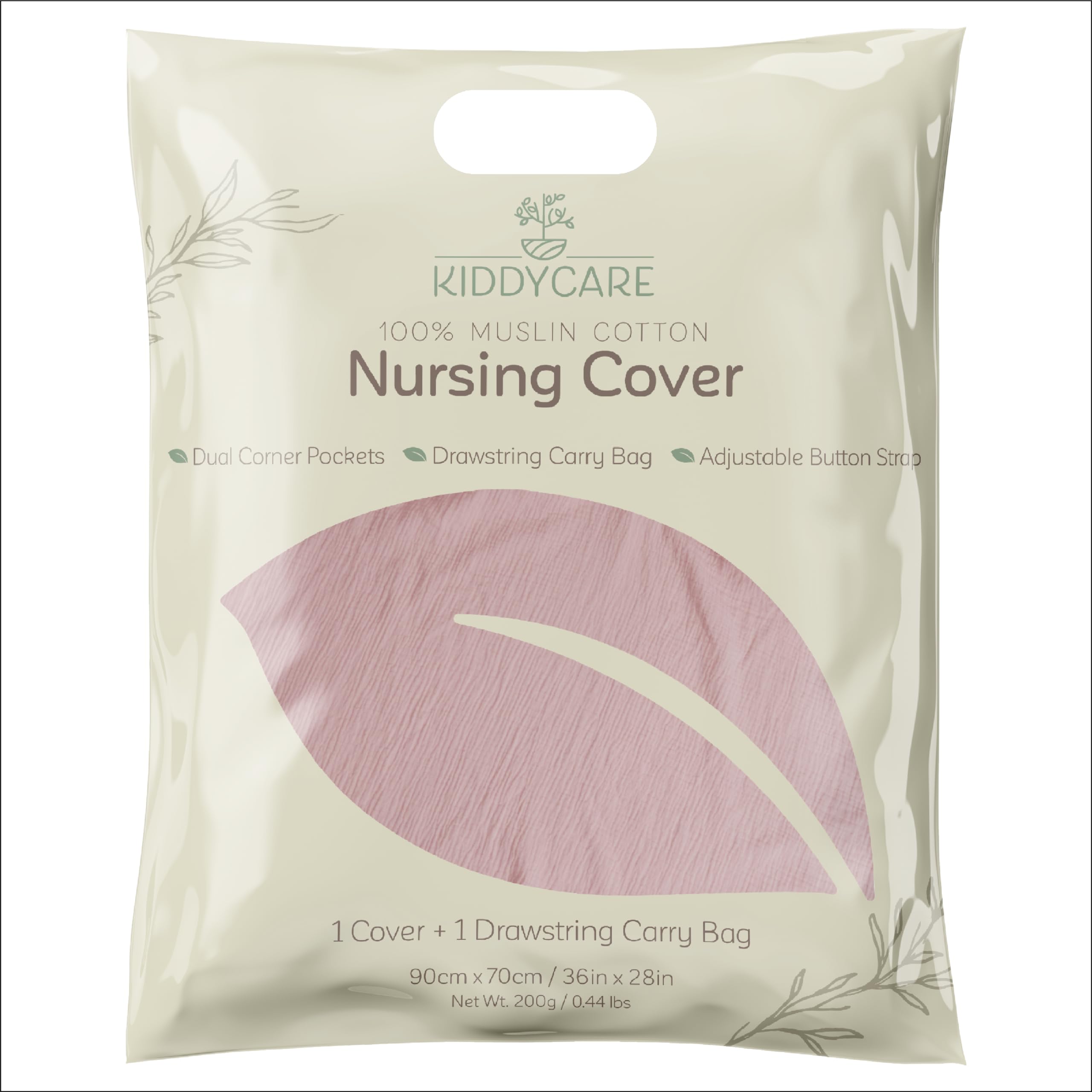 KiddyCare privacy nursing cover blends well with nursery decor.