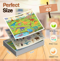 KIDDYKORNERZ animal-alphabet placemats encourage learning while protecting tables