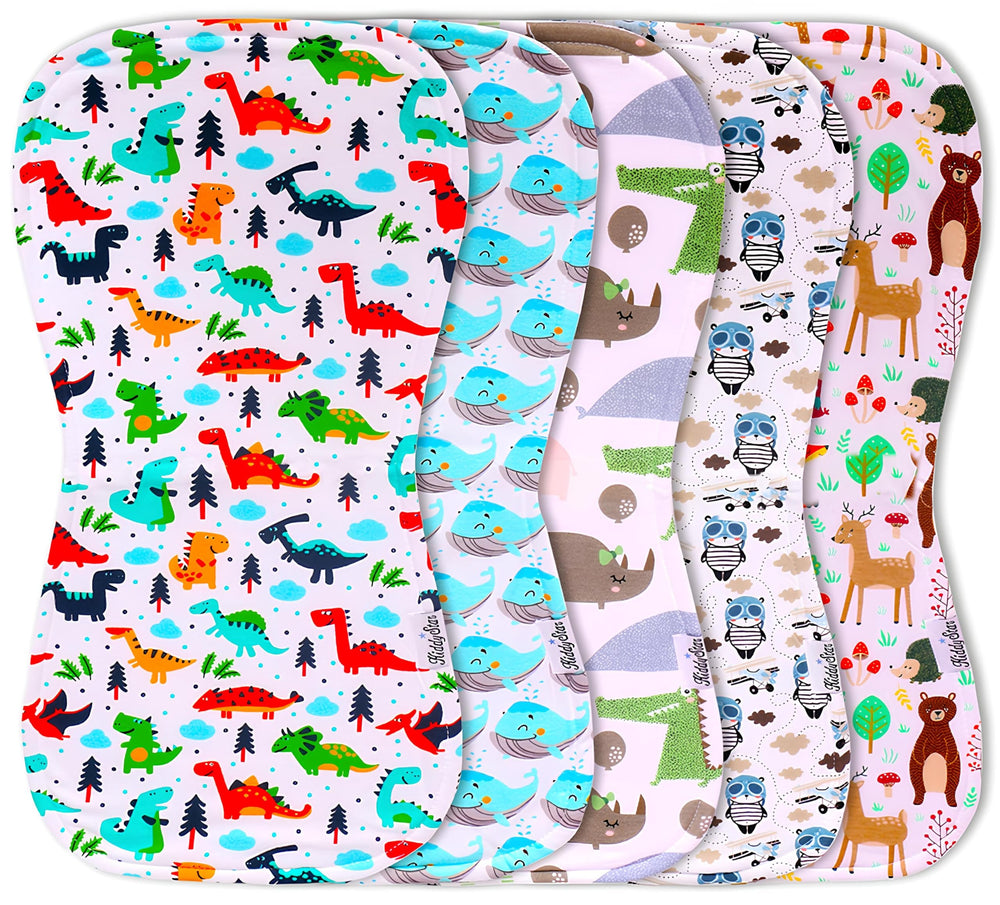 KiddyStar burp cloths soft close-up of organic cotton fabric for delicate skin