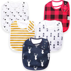 KiddyStar bib close-up shows soft organic cotton for sensitive skin