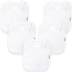 KiddyStar organic cotton bib front view promotes gentle skin contact and keeps outfits dry.