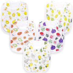 KiddyStar organic cotton bib – soft-front fabric for gentle skin contact.