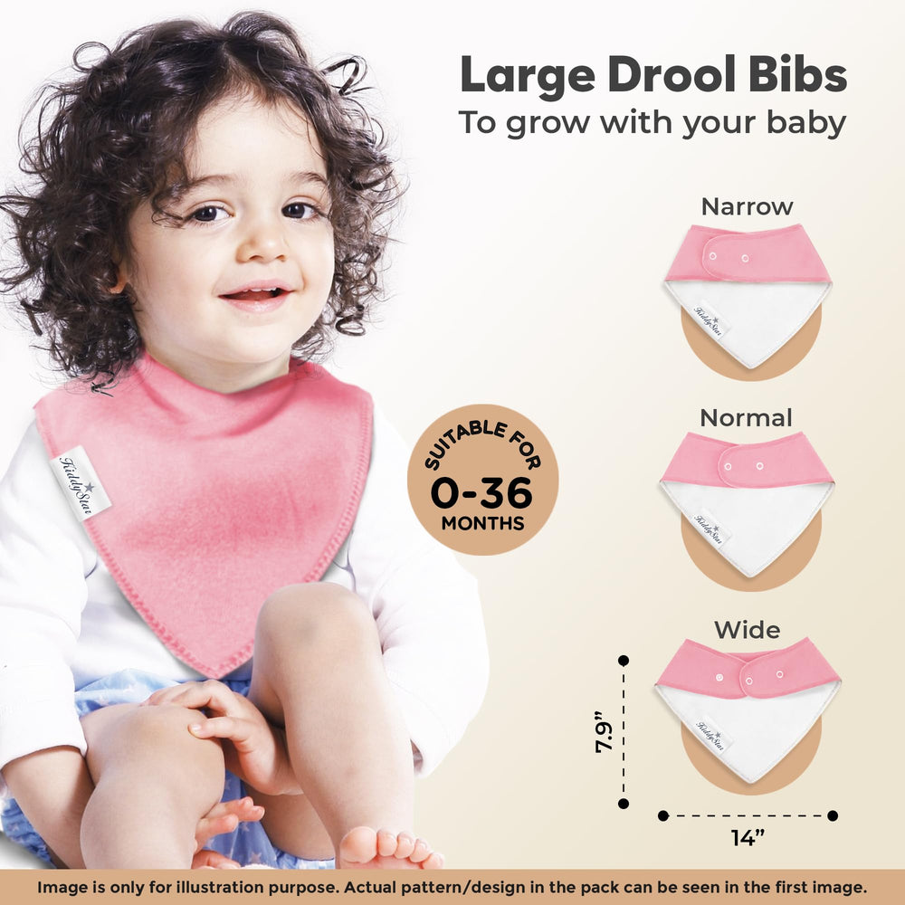 KiddyStar teething-friendly pattern highlights versatile styling for everyday wear.