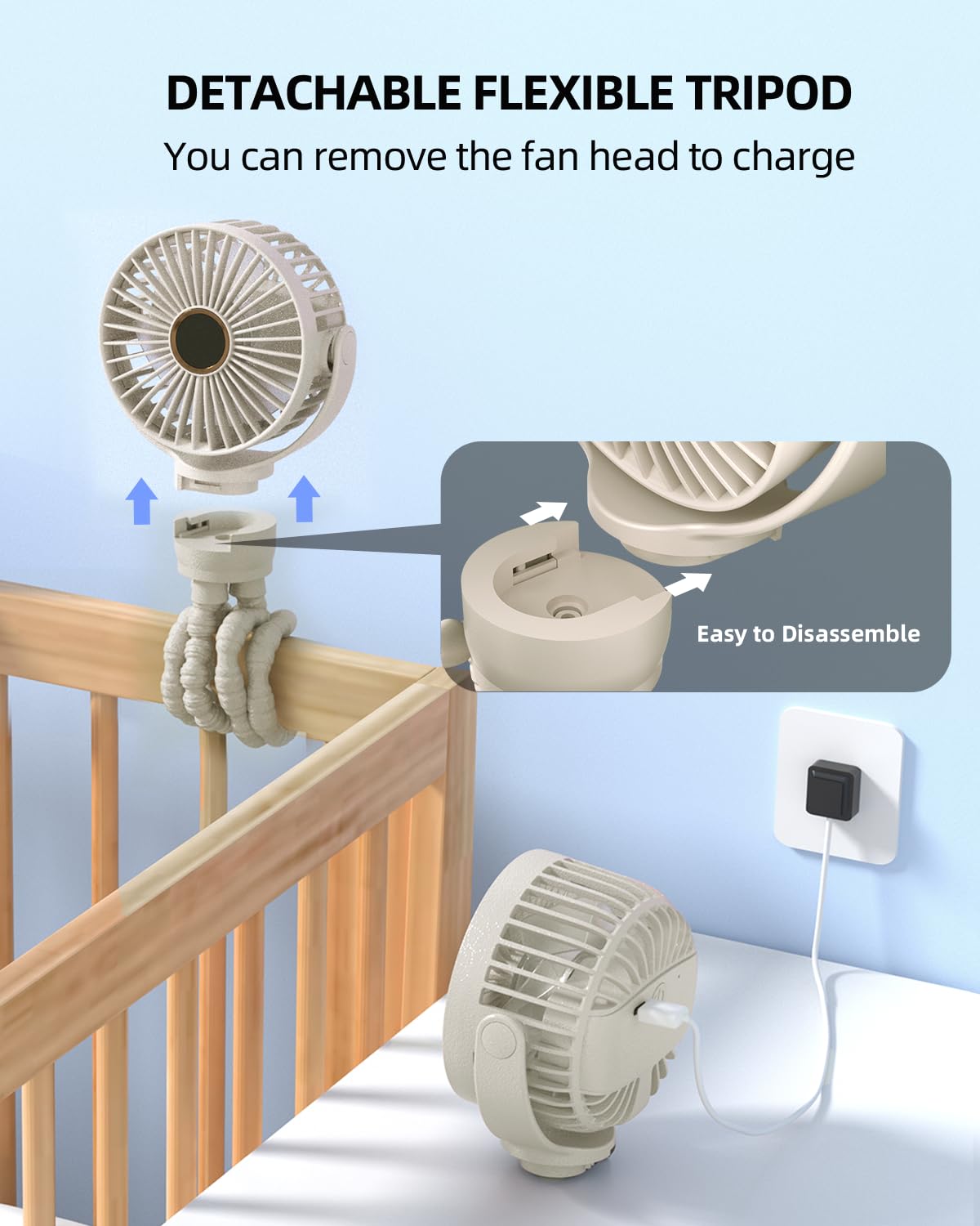 KIDEE USB rechargeable design shows quick charge and extended use