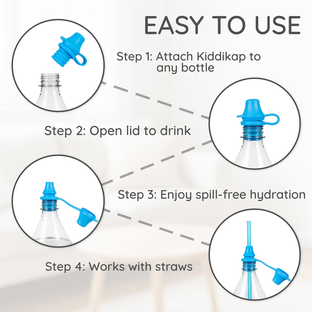 KIDDIKAP dishwasher-safe top rack cleaning example