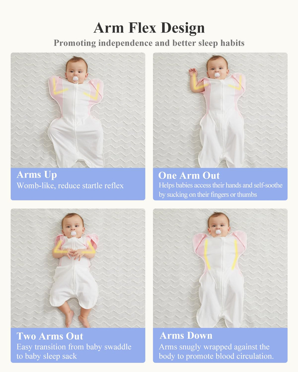 KIDIRA moisture-wicking-inner-layer-pink keeps baby dry and breathable through night and play.