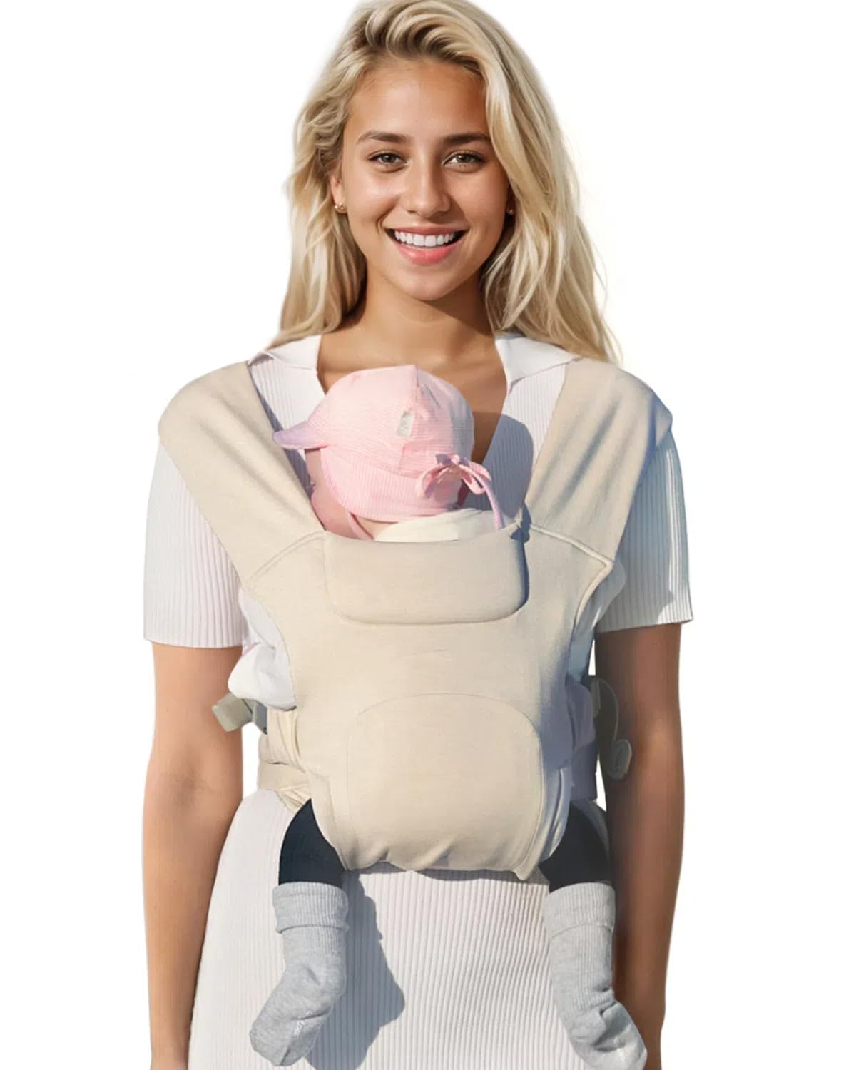 KIDIRA Newborn Carrier quick buckle design for effortless daily wearing