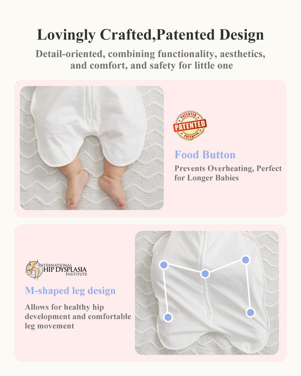 KIDIRA swaddle in-bed with baby demonstrates safe, snug, everyday use.