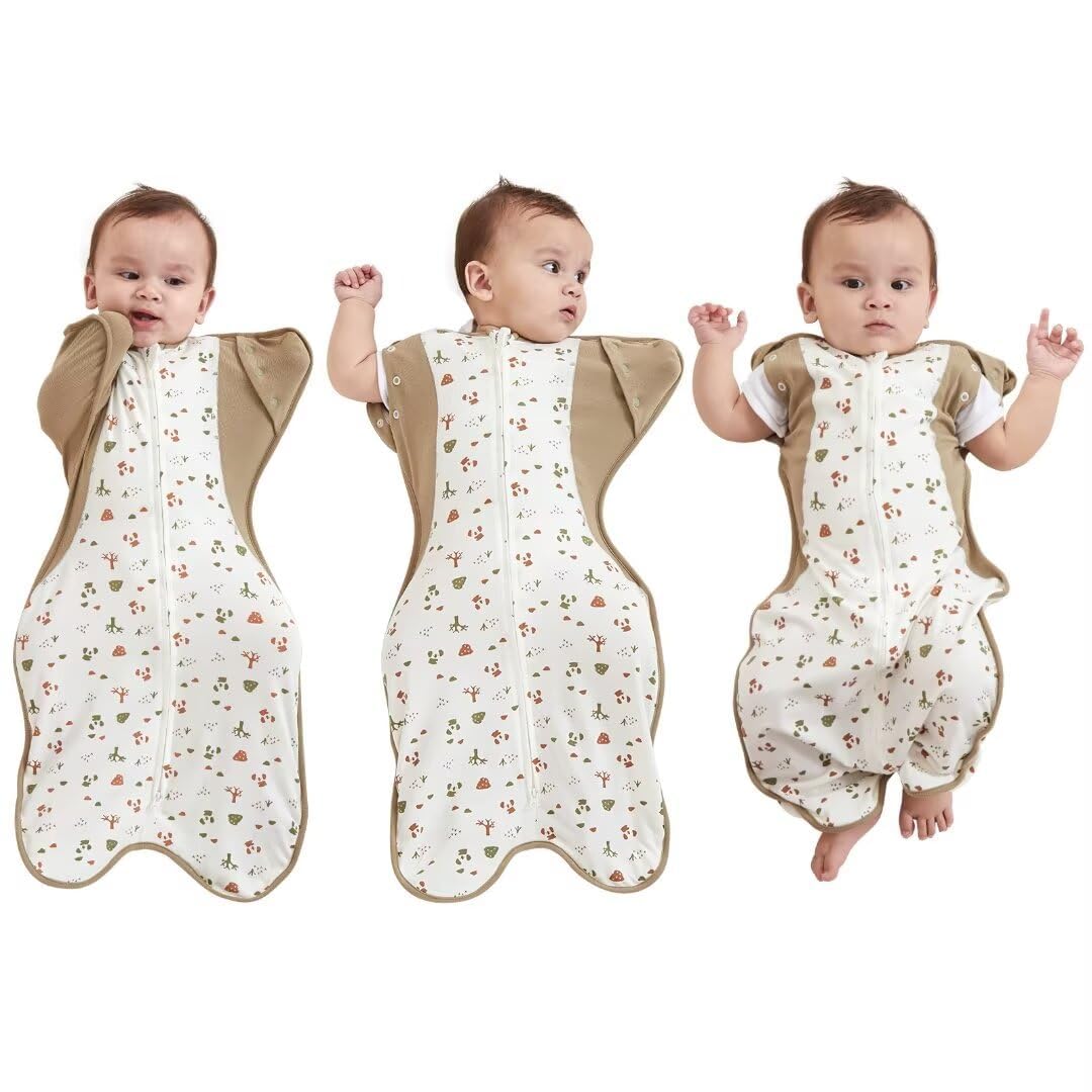 KIDIRA Transition Swaddle Arm-In reduces startle reflex for calmer sleep.
