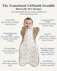 KIDIRA Transition Swaddle Arm-Out supports self-soothing and flexible sleep positions.