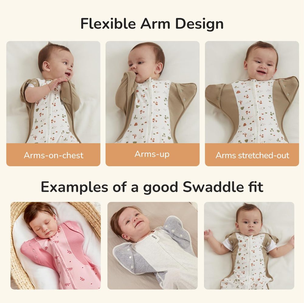 KIDIRA Transition Swaddle Moisture Channel keeps skin dry and breathable.