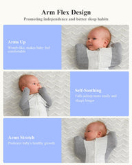 KIDIRA widened hem hip development swaddle enabling natural leg movement