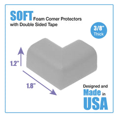 KidKusion corner guard foam detail shows durable edge protection around tables.