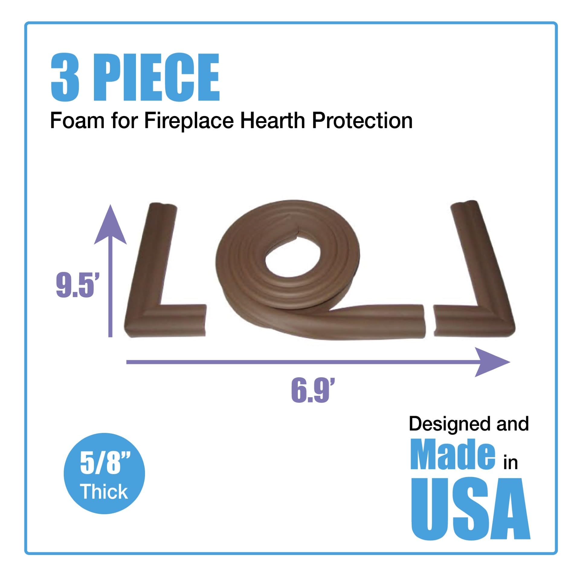 KidKusion hearth cushion adhesive strips keep the pad securely in place