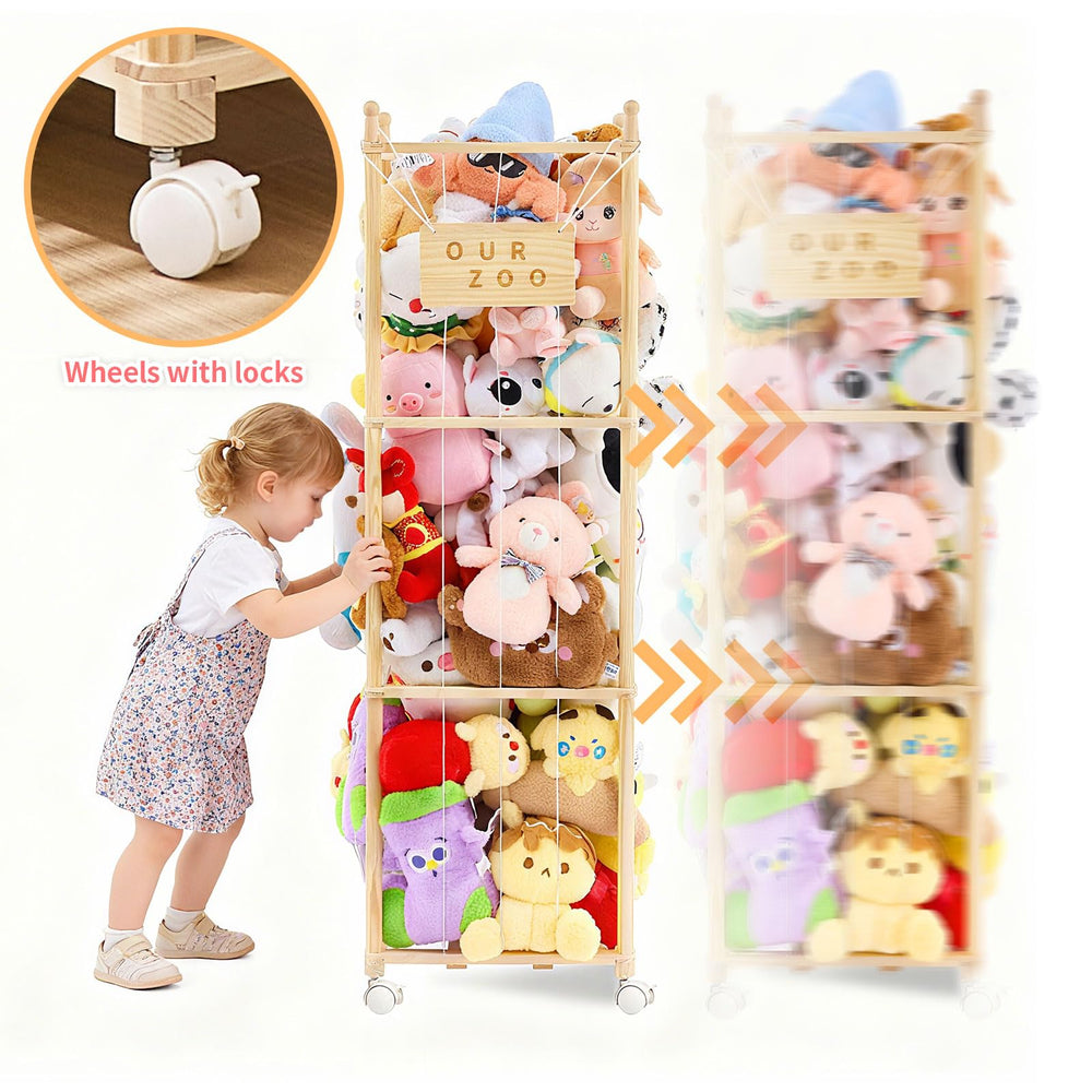 KIDL space-saving vertical tower in a playroom showcases corner fit and clutter-free floors.