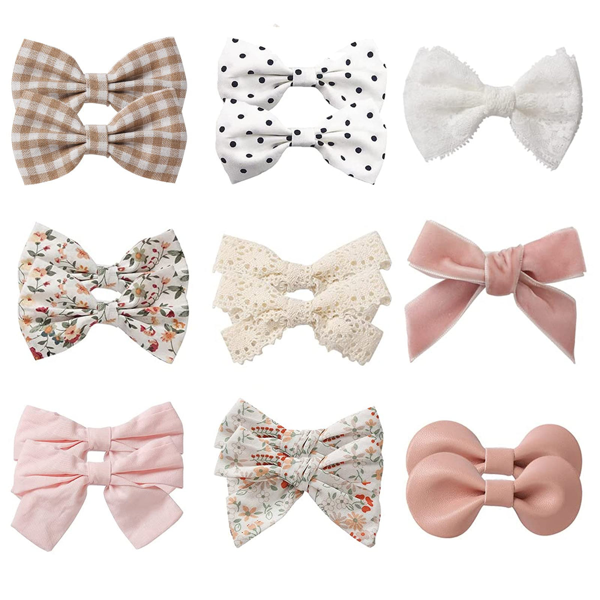 KIDOCHEESE baby hair clips fully lined demonstrate gentle grip for fine hair
