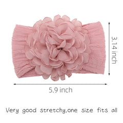 KIDOCHEESE baby headband with elastic stretch fits growing children.