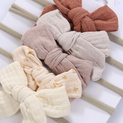 KIDOCHEESE baby headband no-crease design prevents marks on delicate skin.